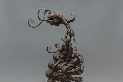 Una imagen de la escultura, que lleva por nombre 'Dragón'.