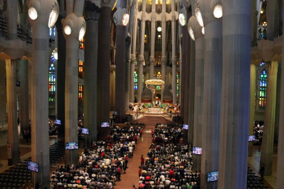 La missa a la Sagrada Família.