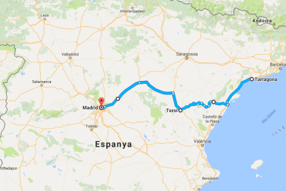 L'autovia seria una línia pràcticament recta entre el centre d'Espanya i la sortida al Mediterrani per Tarragona.