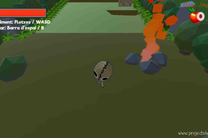 Una captura del Projecte Helix, un mini-juego de plataformas 3D.