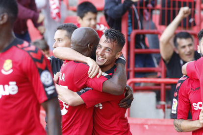 Tejera celebra el gol anotat el passat dissabte.