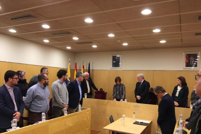 Imagen de la posesión del cargo de concejala de Ángeles Poblet en el Ayuntamiento de Vila-seca.