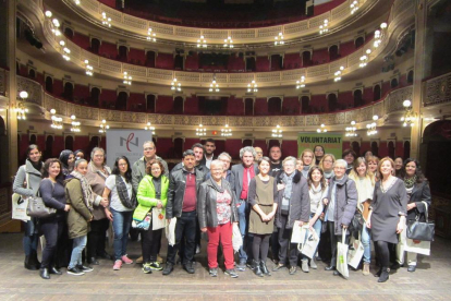 Presentació de parelles lingüístiques el febrer passat al Teatre Fortuny.