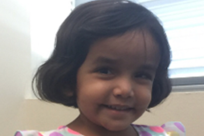 Sherin Mathews de 3 anys va ser adoptada en un orfenat de la Índia.