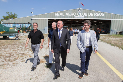 La visita que han hecho hoy al Real Aeroclub de Reus.