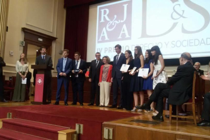 El acto de entrega de los premios tuvo lugar ayer miércoles en la sede del Ilustre Colegio de Abogados de Barcelona.