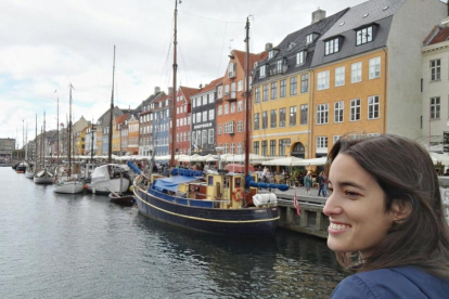 Leyre Bertran, a la imatge, mostra una part del paisatge que ofereix Copenhague.