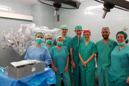 L'equip de cirurgia robòtica de l'Hospital Joan XXIII de Tarragona.
