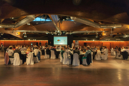 Imatge del sopar de l'Associació de Càmpings, que es va celebrar aquest dimarts a la Boella.