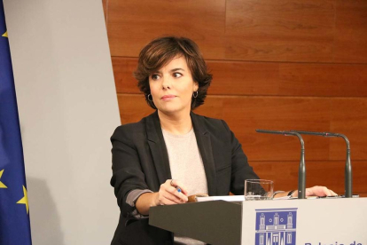 La vicepresidenta del govern espanyol, Soraya Sáenz de Santamaría.
