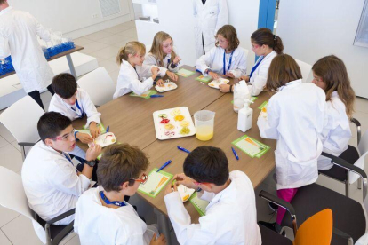 Un grupo de escolares durante las jornadas del Kids'Lab.