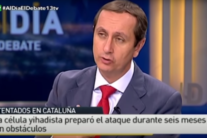 Instant d'un dels debats que el canal de televisió va emetre després dels atemptats de Barcelona i Cambrils.