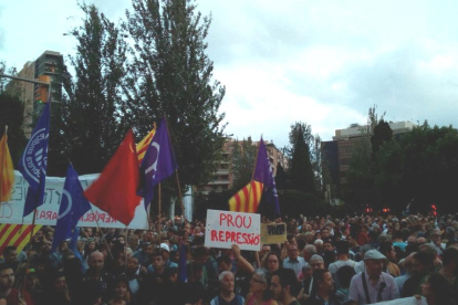 Imagen de la concentración en la Plaza Imperial Tàrraco.