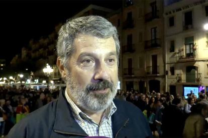 Pere Grau, advocat i un desl responsables de l'ANC a Tarragona.