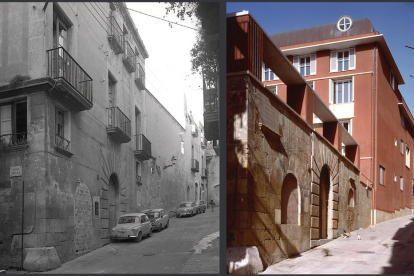 L'edifici del Col·legi d'Arquitectes a Tarragona és alcarrer Sant Llorenç,a  la Part Alta.