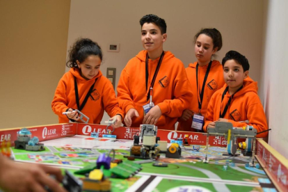 Imatge d'un equip participant a la FIRST LEGO League