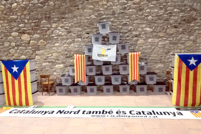 Algunas de las urnas del 1-O que se pusieron en venta el pasado 16 de diciembre en la Catalunya Nord.