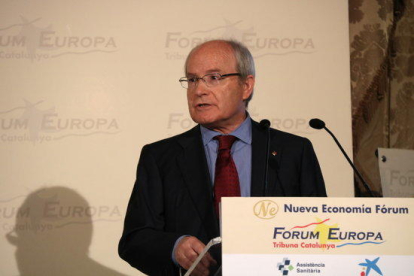L'expresident de la Generalitat, José Montilla, al Forum Europa Tribuna Catalunya, el 20 de novembre de 2017.