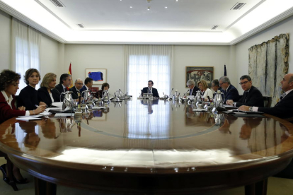 Pla general del Consell de Ministres extraordinari per aprovar les mesures del 155 per a Catalunya.