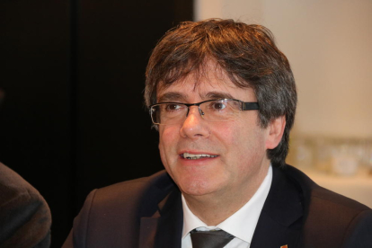 Imatge del president, Carles Puigdemont a Brussel·les.