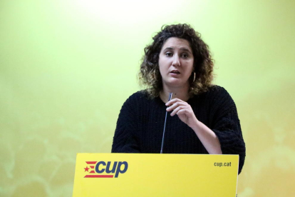 Imatge de Núria Gibert, la portaveu del Secretariat Nacional de la CUP