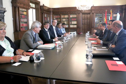 Imatge general de la reunió de la Junta de Seguretat de Catalunya.