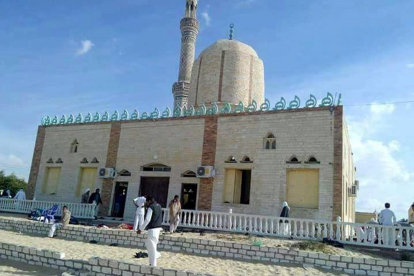Imagen de la mezquita situada en la ciudad de Al Arish, donde se ha cometido el ataque.