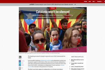 Article d'Opinió de Carles Puigdemont a 'Politico' el 10 de gener.