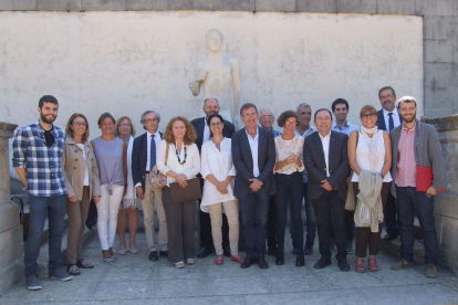 Los responsables de los museos de Tarragona y las Terres de l'Ebre que han constituido la XarxaTerritorial.
