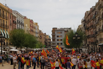 Concentració a favor de la unitat d'Espanya a Tarragona.