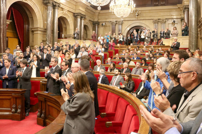 El Parlament de Catalunya, este jueves.