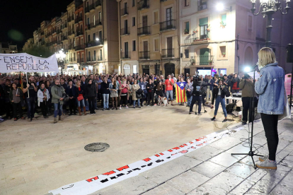 Manifestación unitaria en la plaza de la Font.