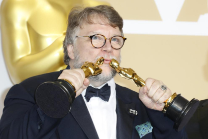 Guillermo del Toro, ganador del Óscar al mejor director por la película 'La forma del agua'.
