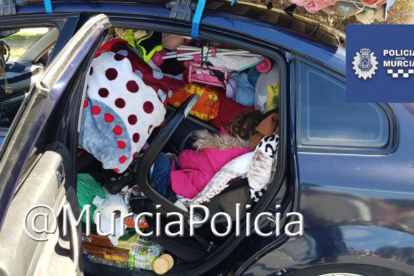 Imagen compartida por la Policía Local de Murcia.