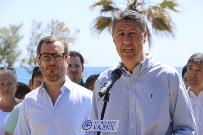 Imagen de archivo del vicesecretario sectorial del PP, Javier Maroto, y el líder del PPC, Xavier García Albiol.
