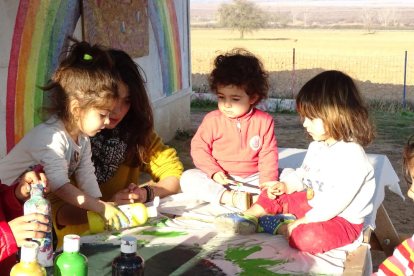 Els rostres dels més petits es relaxaven i transmetien serenitat quan gaudien d'activitats.