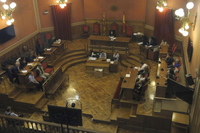 Imagen de archivo de la sala de jurado de la Audiencia de Barcelona.