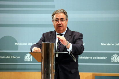 El ministre de l'Interior, Juan Ignacio Zoido, en una roda de premsa.
