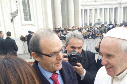 El Papa va rebre membres de l'Associació pro Beatificació al 2016.