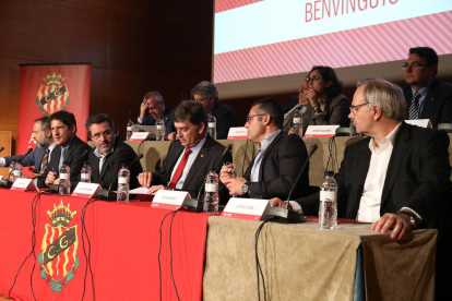 La última Junta General de Accionistas, con Josep Maria Andreu y José Rodríguez Baster presentes.