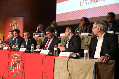 La darrera Junta General d'Accionistes, amb Josep Maria Andreu i José Rodríguez Baster presents.