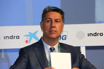 El presidente del PPC, Xavier Garcia Albiol, durante el debate a la XXIV Reunión del Círculo de Economía en Sitges, el 1 de junio del 2018.