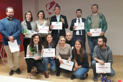 Imatge dels guanyadors i participants de la 3a edició del Tarragona Open Future.