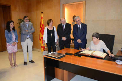 Cunillera ha fet una visita protocol·lària a l'Ajuntament de Tarragona.