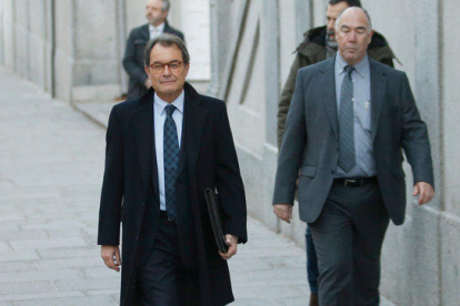 Imagen de archivo el expresidente de la Generalitat Artur Mas en el Tribunal Supremo.