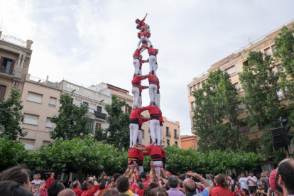 4de8 dels Castellers de Barcelona a la diada del Pati