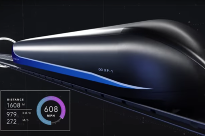 Imagen de las pruebas de Virgin Hyperloop One.