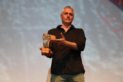 Pla mig del director de 'La Vida lliure', Marc Recha, guanyador del premi al millor llargmetratge en l'onzena edició de Fic-cat aquest 10 de juny del 2018 (Horitzontal).