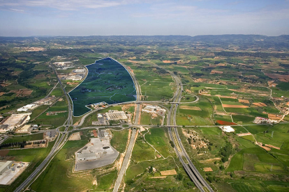 L'espai que es preveu que ocupi el futur LOGIS Intermodal Montblanc de CIMALSA.