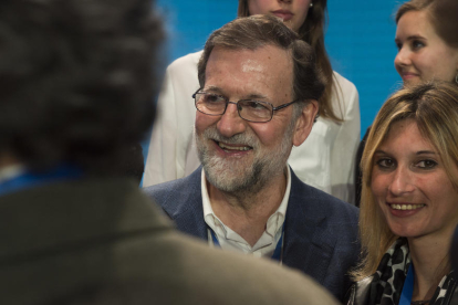 El president espanyol, Mariano Rajoy, a la Convenció del PP.